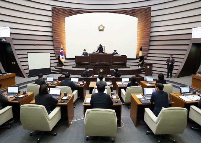 광주시의회, 제9대 후반기 첫 임시회 개회