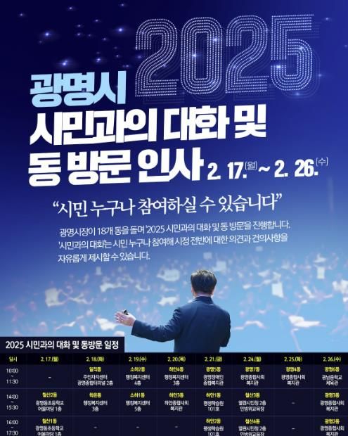 2025 시민과의 대화 안내 포스터