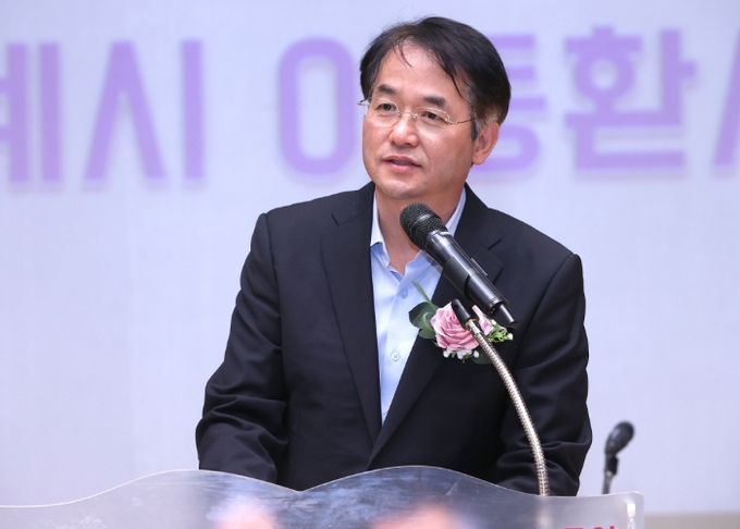 ‘고양시 보육정책 세미나’에서 격려사 중인 이동환 고양특례시장