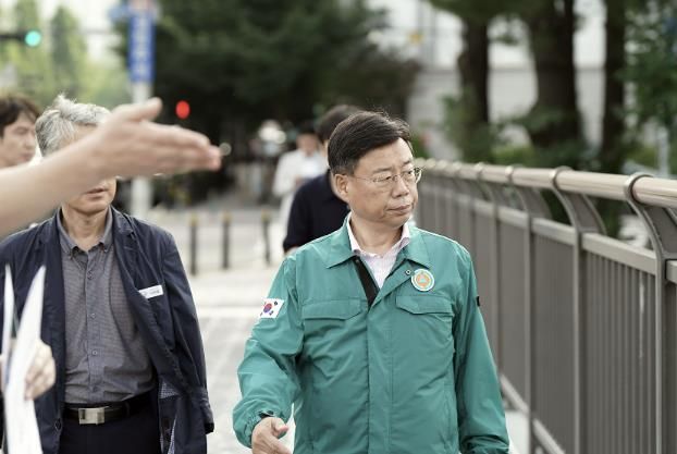 신상진 성남시장 현장 점검 중