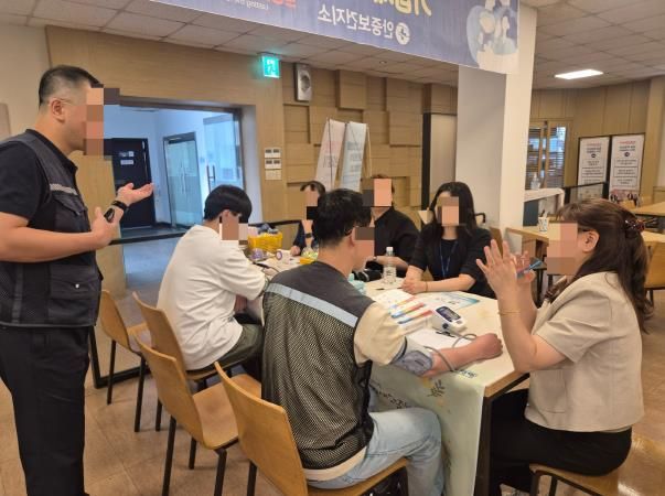 평택시 포승건강생활지원센터, ㈜ 삼기와 함께하는 '찾아가는 직장인 건강 나눔 캠페인' 실시