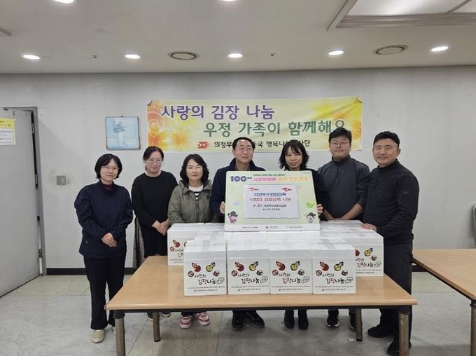 의정부시 송산1동, 의정부 우편집중국 김장김치 기부