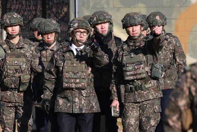 김민석 국무총리 육군 제9보병사단 방문