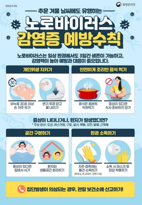 오산시, 겨울철 노로바이러스 감염증 예방수칙 준수 당부