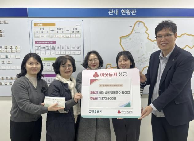 고양시 삼송1동, 하늘숲에벤에셀어린이집에서 설맞이 성금 기부